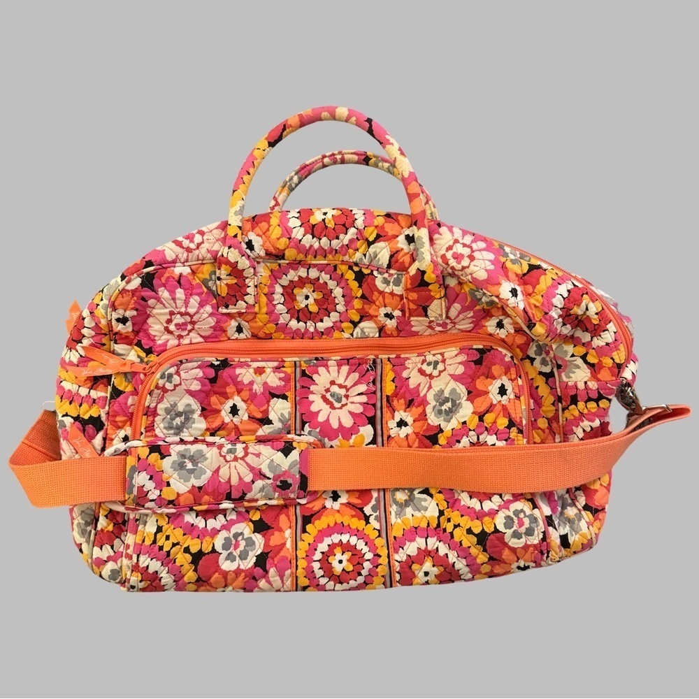 VERA BRADLEY Pixie Bloom Quilted Weekender Duffle